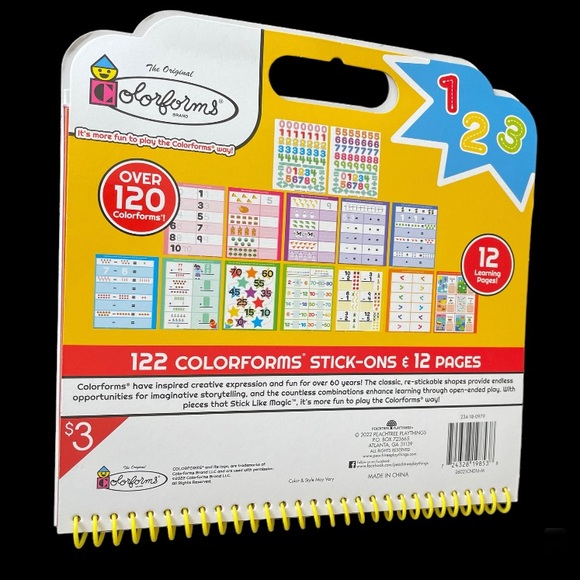 Colorforms On-the-Go Learning Book , New 120 Stickers!. - Picture 6 of 7